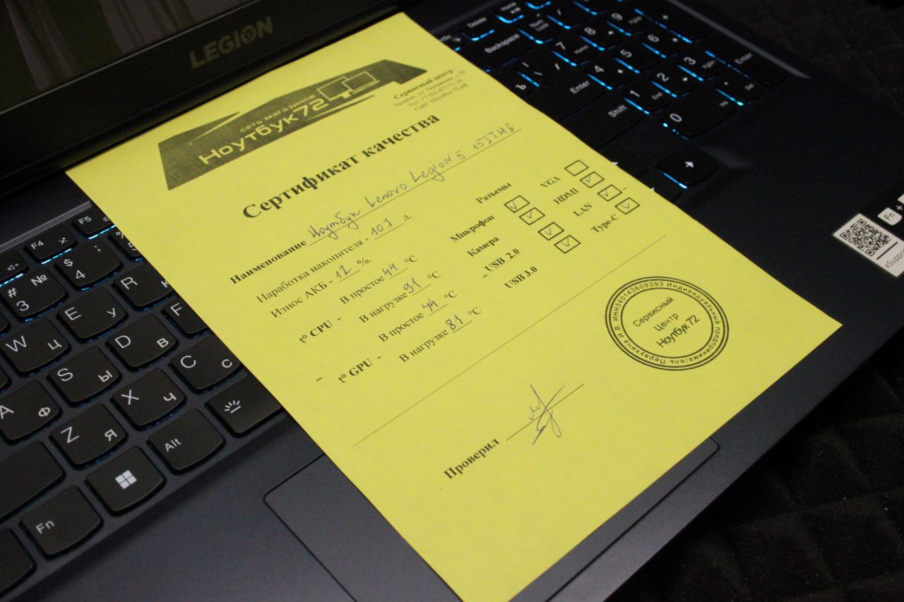Ноутбук Lenovo Legion 5 15ITH6
