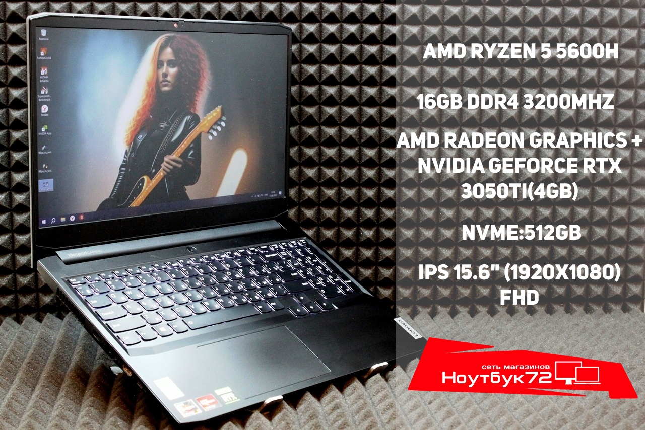 Ноутбук Lenovo IdeaPad Gaming 3 15ACH6
