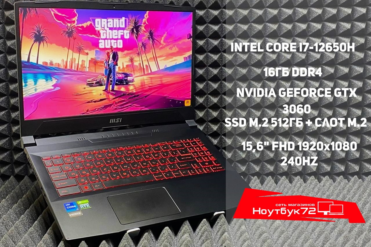 Ноутбук MSI Katana GF66 12UE-1052XRU
