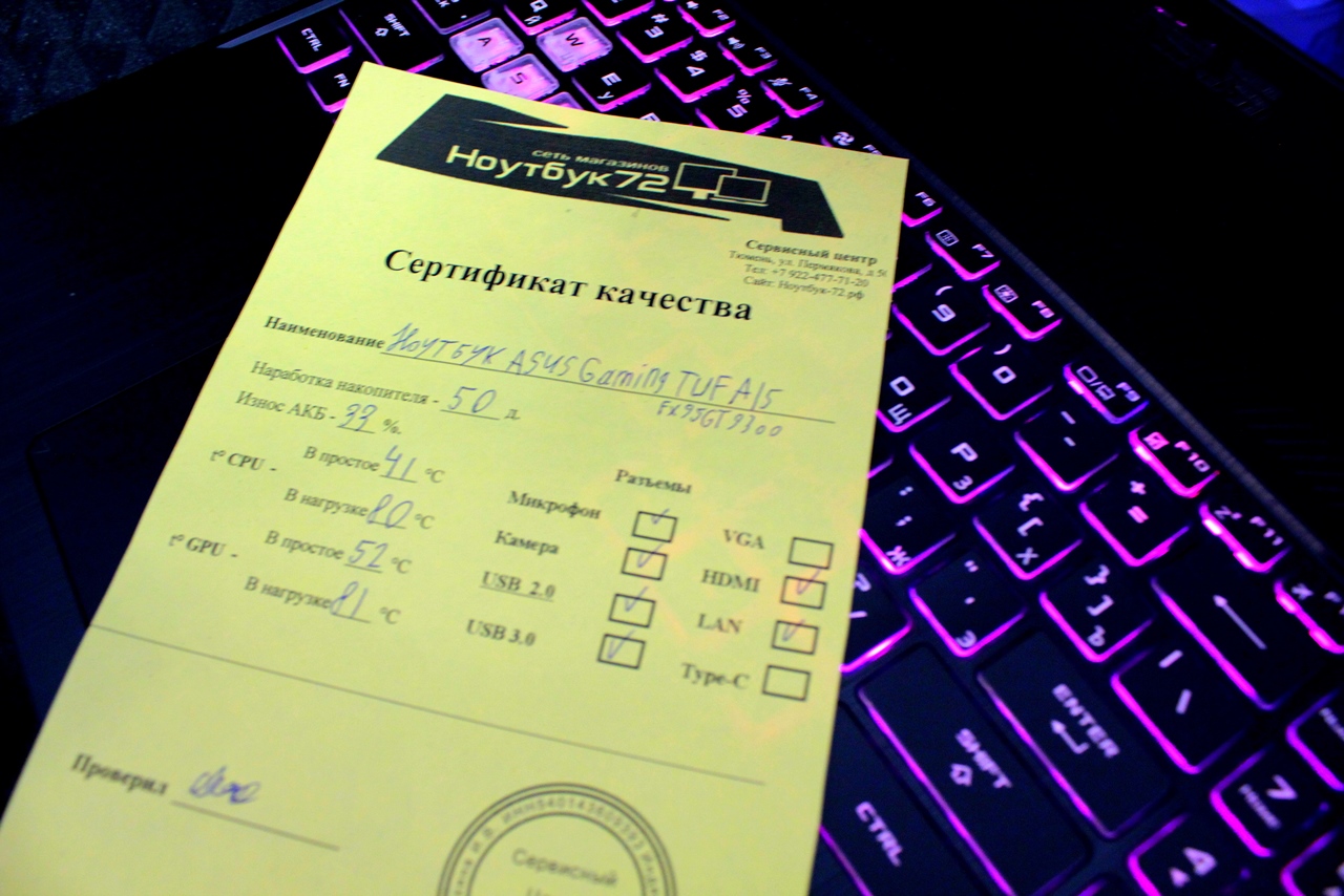 Ноутбук Asus TUF Gaming A15 (FX95GT9300)(z)