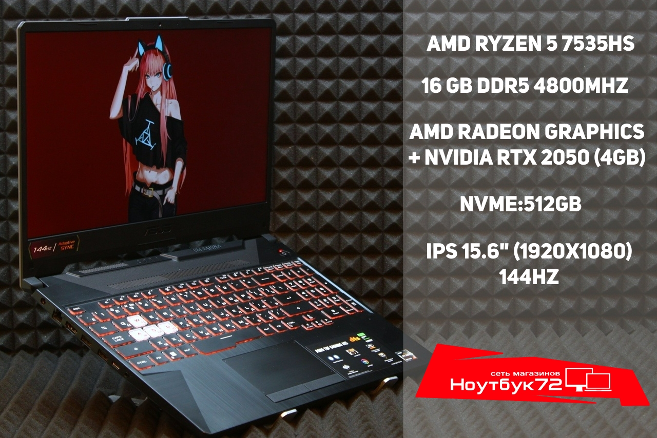 Ноутбук Asus Tuf Gaming FA506NF-HN100