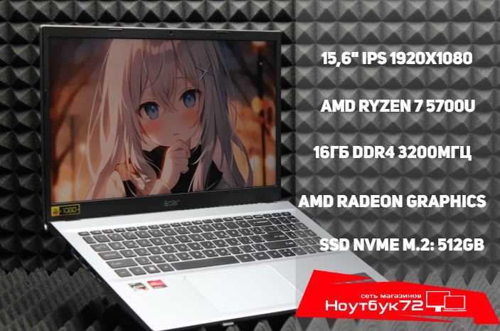 Ноутбук Acer Aspire 3 A315-44P-R2DH