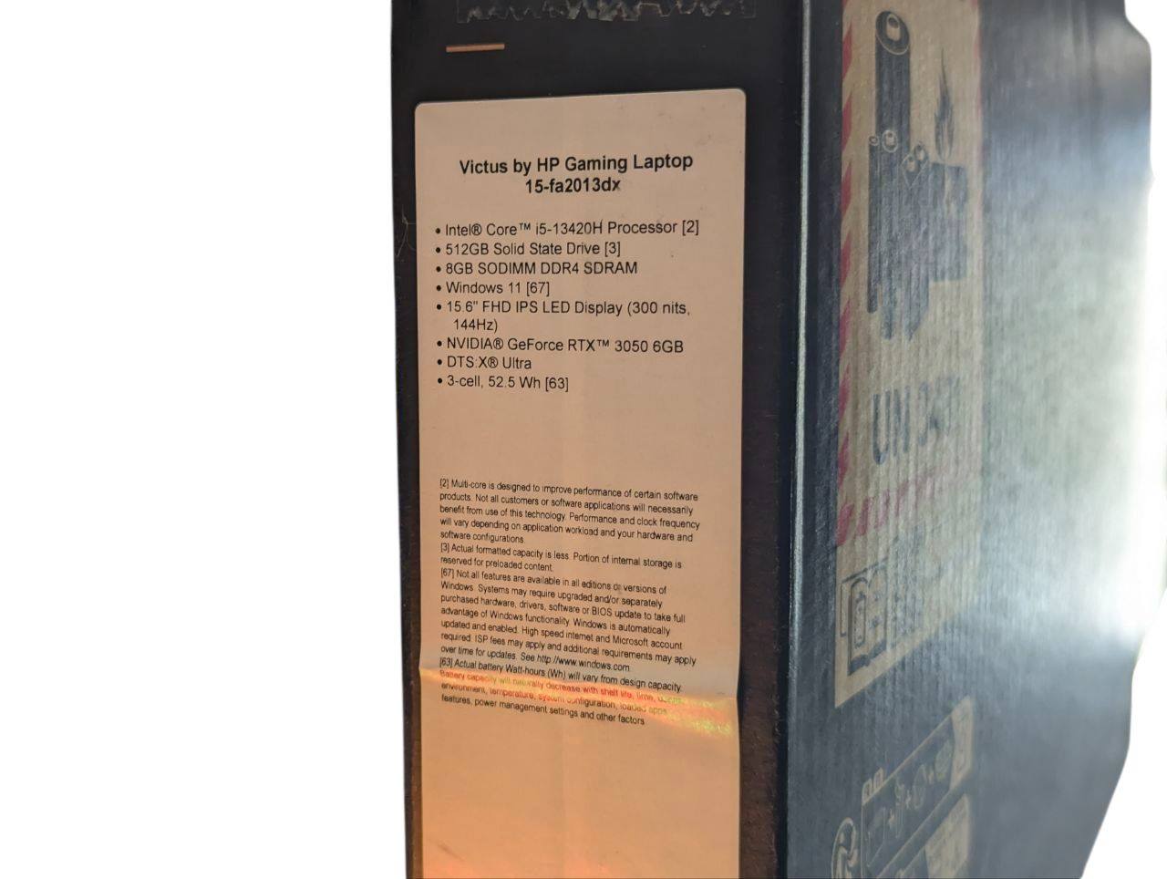 НОВЫЙ Ноутбук HP Victus by HP Gaming 15-fa2013dx