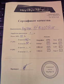 Ноутбук HP 15-bs012ur