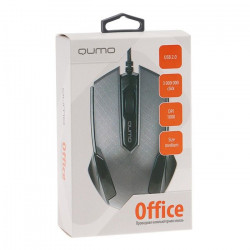 Мышь Qumo Office M14 (Black,проводная,оптическая)USB