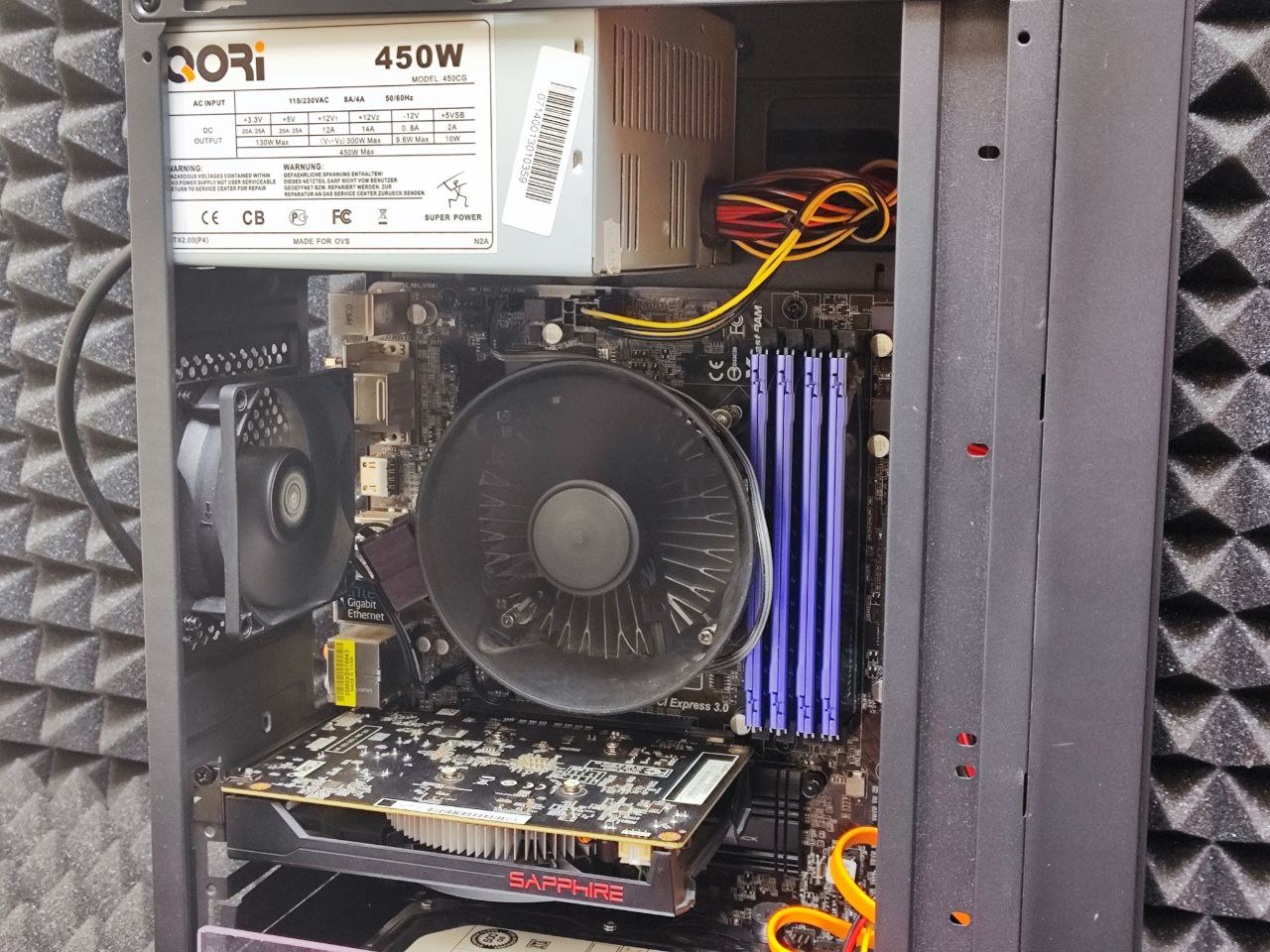 Игровой ПК i5-4430S RX550 16RAM SSD+HDD