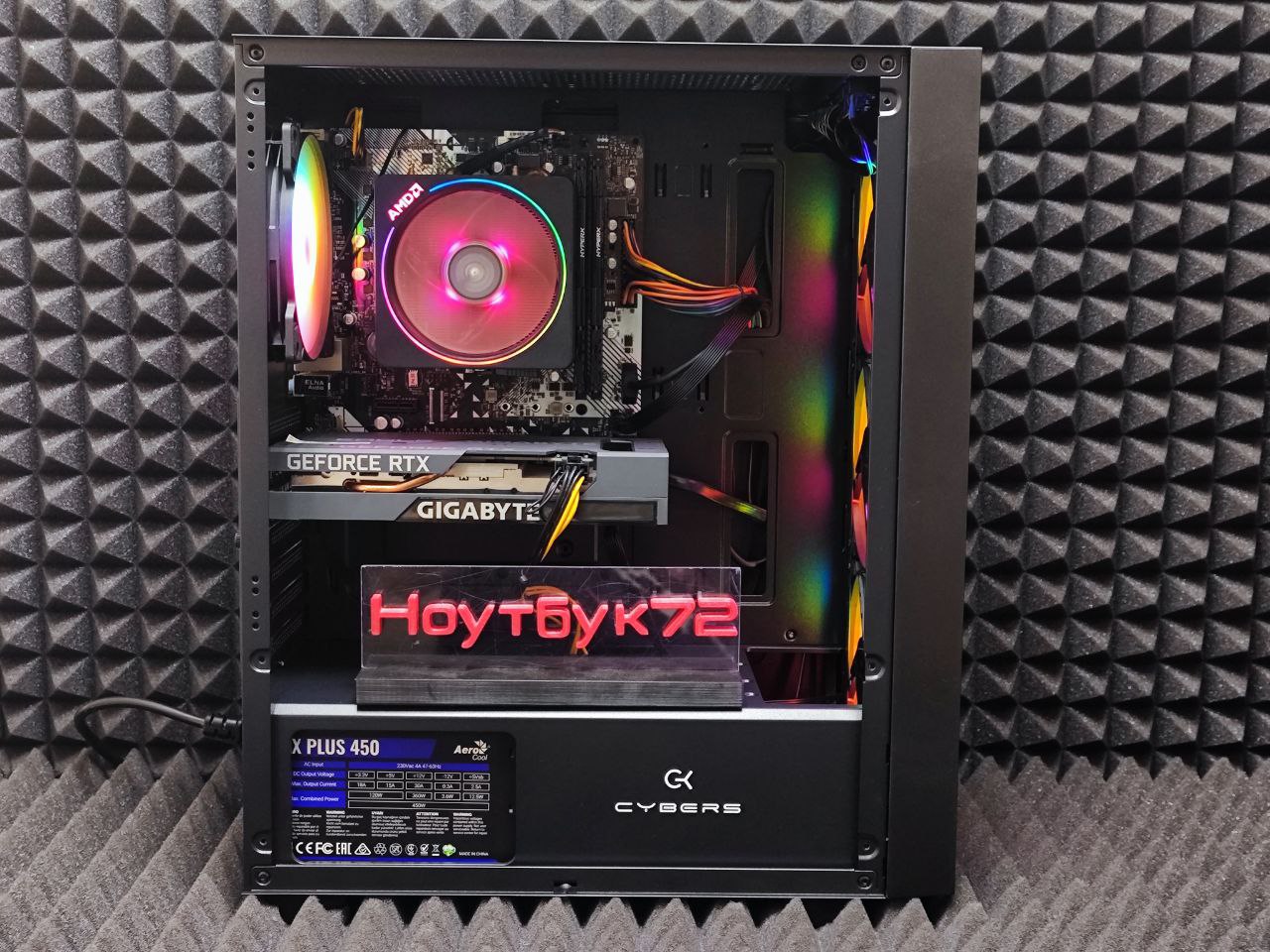 Игровой ПК Ryzen 7 2700X RTX3050 16RAM SSD+HDD