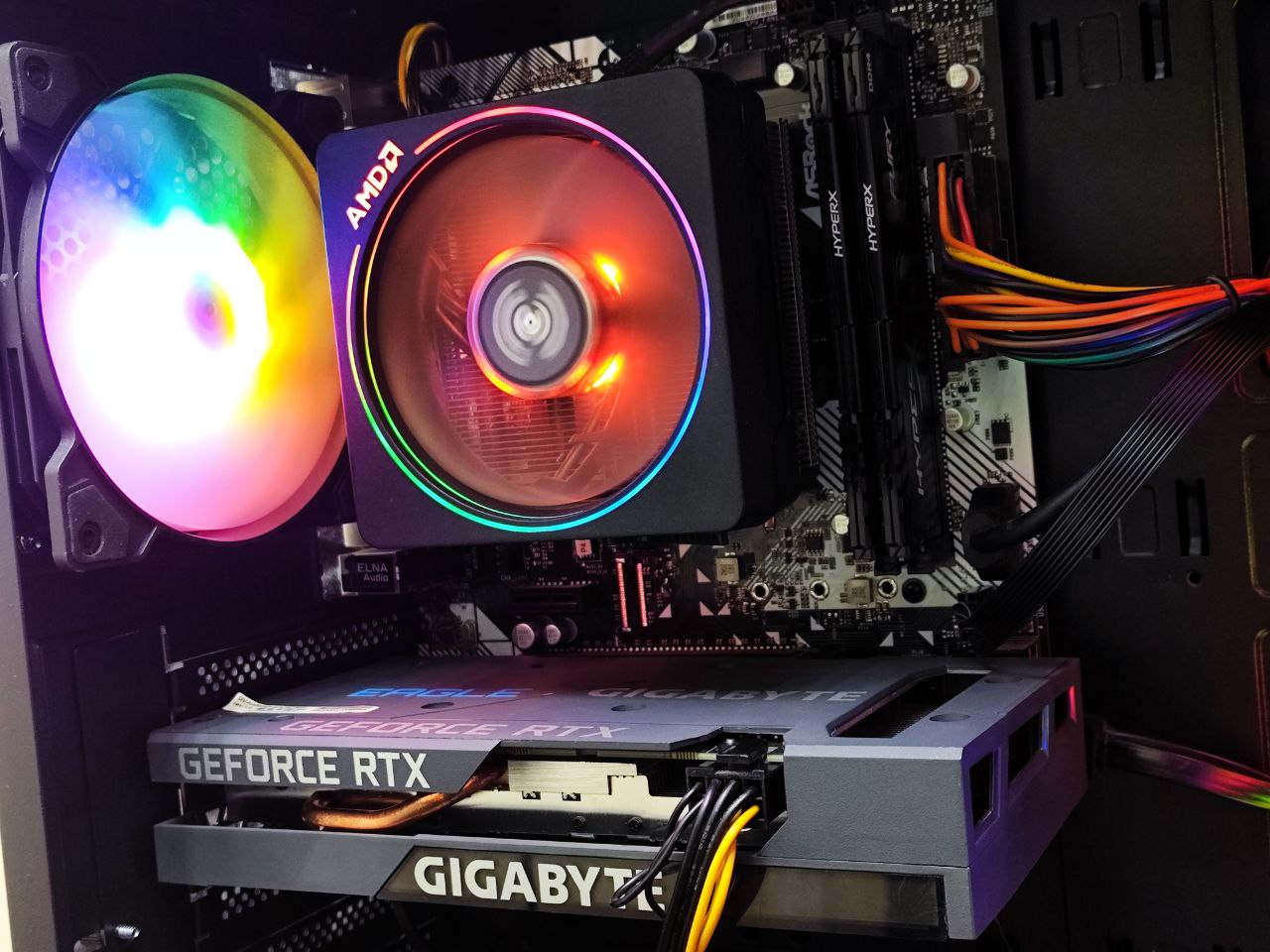 Игровой ПК Ryzen 7 2700X RTX3050 16RAM SSD+HDD