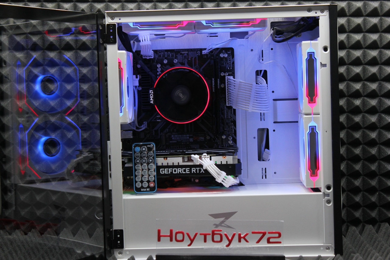 Игровой ПК Ryzen 7 2700X/RTX 3050/16ГБ/SSD+HDD