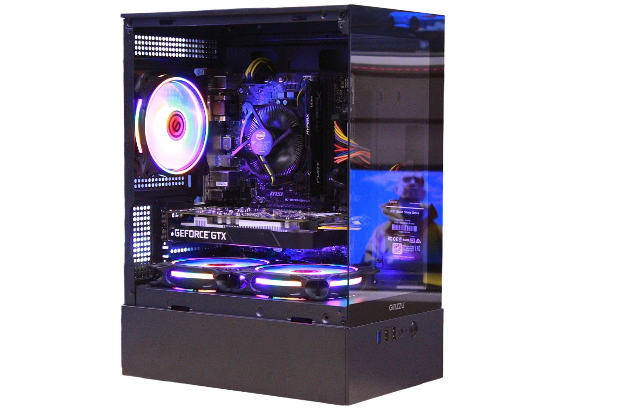 Ginzzu Black / i5-9400F/GTX 1650/16/512